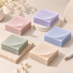 AVORELIC™ Veiled Notes Translucent Sticky Notes – Morandi 5-Color Annotation Pad, 200 Sheets